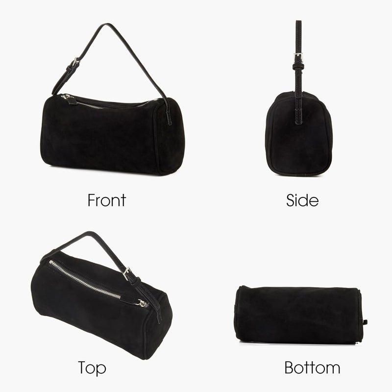 DONNAIN Premium Suede Leather Crossbody Purses for Women, Small Shoulder Bag with Adjustable Strap and Crossbody Hobo Bag - Image 3